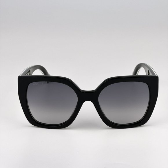 Gucci GG1300S 004 Sunglasses Black Gray Gradient Square Women GG 1300S main image 9